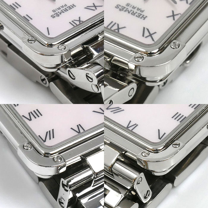 HERMES エルメス クロアジュール ピンクシェル 腕時計 電池式 CR2.210 レディース【中古】