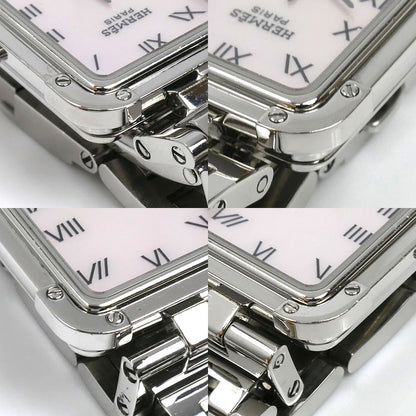 HERMES エルメス クロアジュール ピンクシェル 腕時計 電池式 CR2.210 レディース【中古】