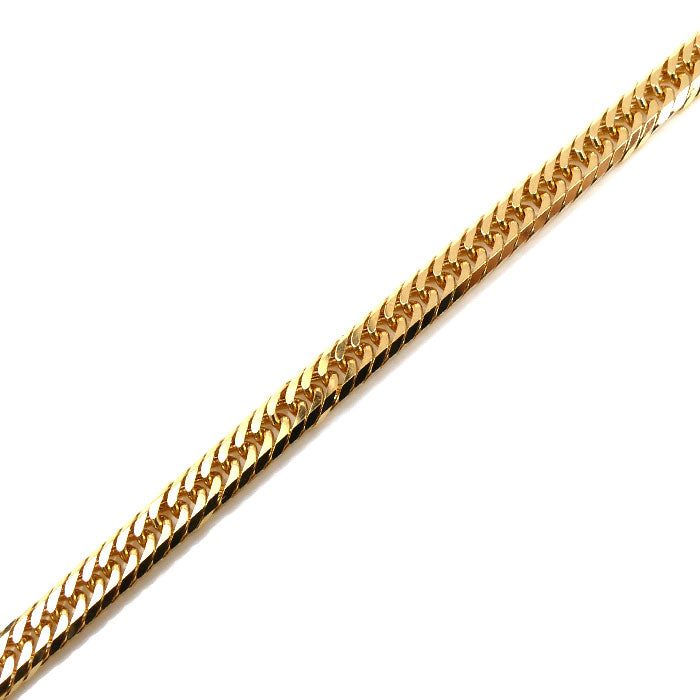 K18YG イエローゴールド ブレスレット 喜平8面トリプルカット 5.2g 18cm ユニセックス【中古】