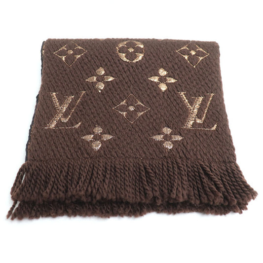 LOUIS VUITTON ルイ・ヴィトン エシャルプ ロゴマニア シャイン マフラー ブラウン M71383 IS1129 ユニセックス【中古】