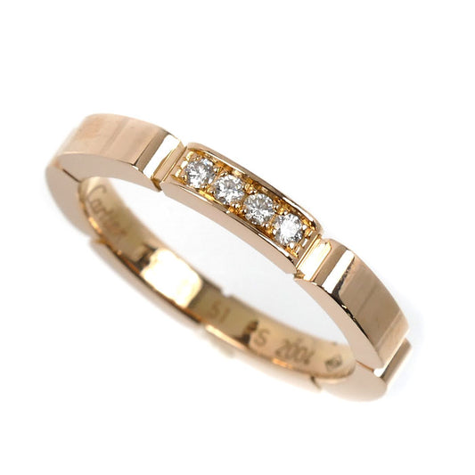 CARTIER カルティエ K18PG ピンクゴールド マイヨン パンテール 4PD リング・指輪 B4080551 ダイヤモンド 11号 51 3.9g レディース【中古】