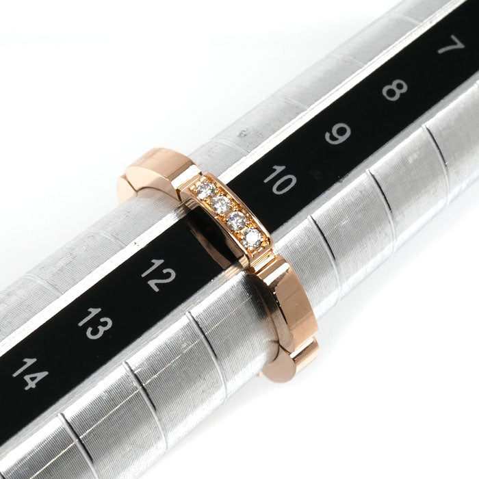 CARTIER カルティエ K18PG ピンクゴールド マイヨン パンテール 4PD リング・指輪 B4080551 ダイヤモンド 11号 51 3.9g レディース【中古】