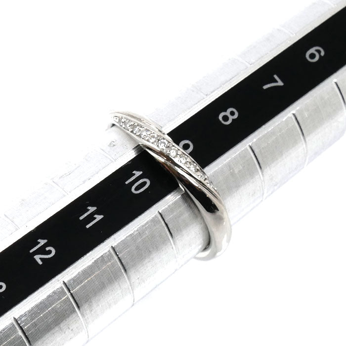 4℃ ヨンドシー Pt950プラチナ リング・指輪 ダイヤモンド 9号 3.3g レディース【中古】【美品】