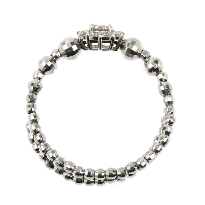 PT950/850 リング・指輪 ダイヤモンド0.20ct 8号 1.0g ワイヤーフリー レディース【中古】【美品】