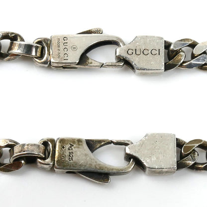 GUCCI グッチ シルバー925 インターロッキングG スリム ネックレス 678661 J8410 19.5g 49cm ユニセックス【中古】