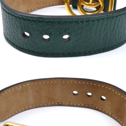 GUCCI グッチ GP レザー ダブルG レザー ブレスレット S バックル レディース【中古】