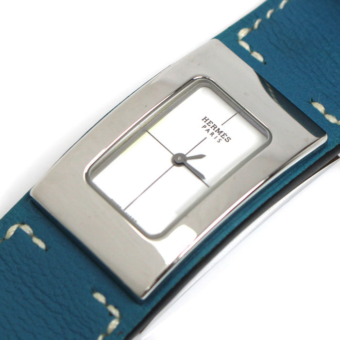 HERMES エルメス シェルシュ ミディ ブルージーン 腕時計 電池式 ブルージーン CM1.210 レディース ⬜︎L【中古】