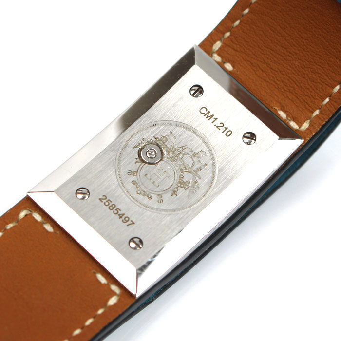 HERMES エルメス シェルシュ ミディ ブルージーン 腕時計 電池式 ブルージーン CM1.210 レディース ⬜︎L【中古】