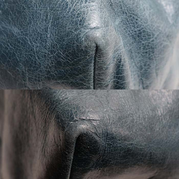 PRADA プラダ トライアングルロゴ レザー 2WAY トートバッグ 2Wayショルダーバッグ グリーンブルー BR4617 ユニセックス【中古】