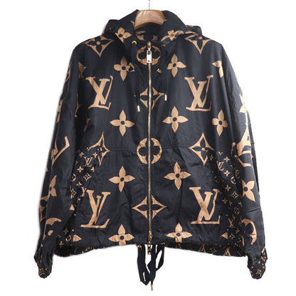 LOUIS VUITTON ルイ・ヴィトン ミックス モノグラム フーテッド ジャケット ナイロンジャケット ブラック RW212W FM7 FLOW23 36 レディース【中古】
