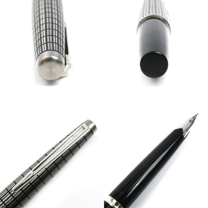 PILOT パイロット Elite 万年筆 シルバー/ブラック ペン先 18K 750 ユニセックス【中古】