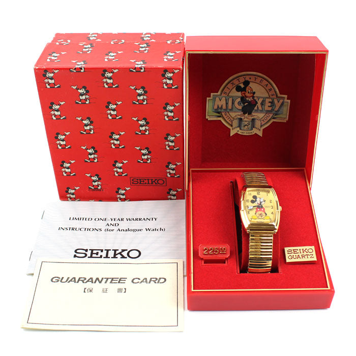 SEIKO セイコー ミッキーマウス 60周年 腕時計 電池式 SED002/2K03-5009 レディース【中古】【美品】