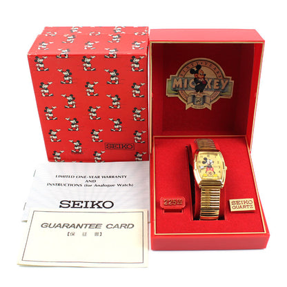 SEIKO セイコー ミッキーマウス 60周年 腕時計 電池式 SED002/2K03-5009 レディース【中古】【美品】