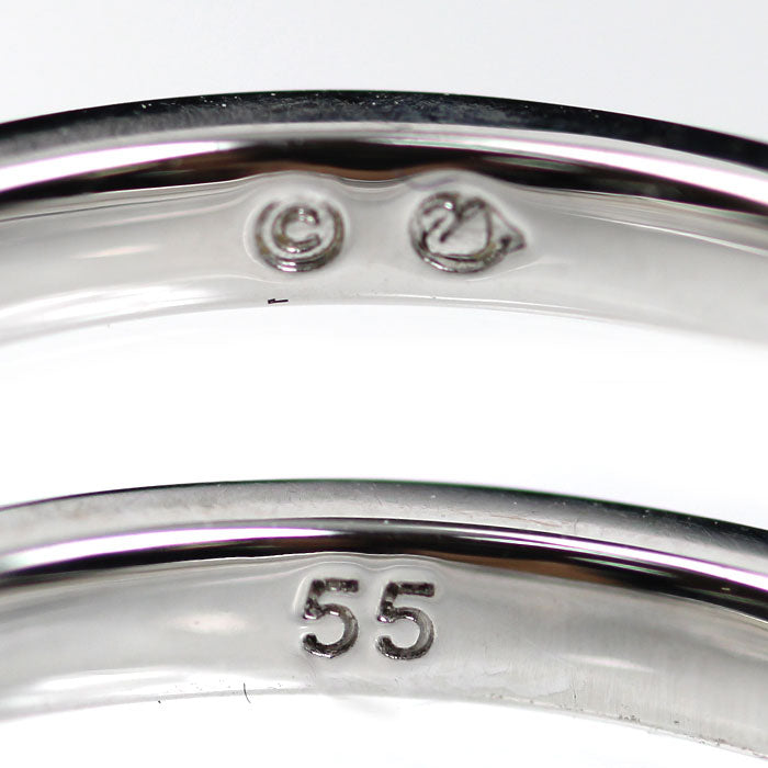 SWAROVSKI スワロフスキー クリスタル リング3本セット ハーフエタニティ リング・指輪 14号 レディース【中古】