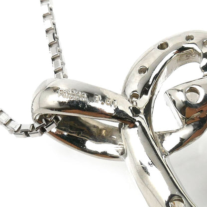 Pt1000プラチナ Pt850プラチナ ネックレス ダイヤモンド1.01ct 11.4g ～45cm フリーチェーン レディース【中古】