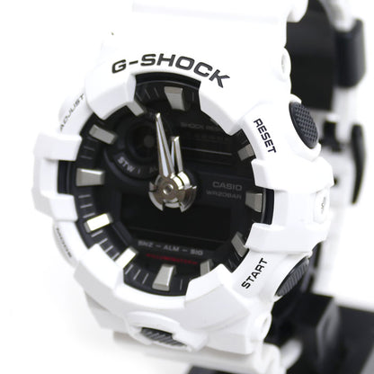 CASIO カシオ G-SHOCK 腕時計 電池式 ホワイト ブラック GA-700-7AJF メンズ【中古】【美品】