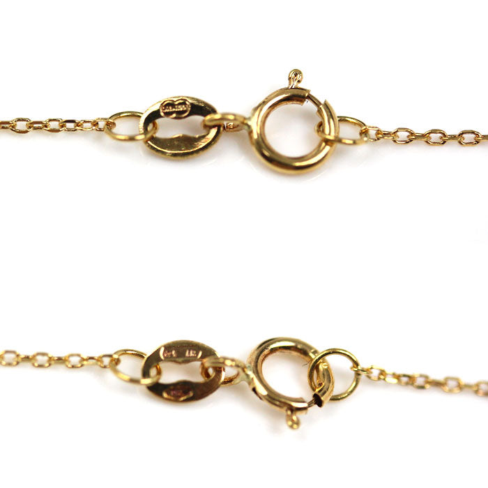 UNOAERRE ウノアエレ K18YG イエローゴールド ネックレス 3.0g 89cm ロング レディース【中古】