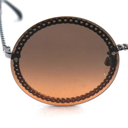 CHANEL シャネル チェーンフレーム サングラス ブラウン シルバー 4245 C.108/18 レディース 58□18 135 2N【中古】