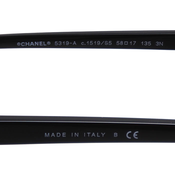 CHANEL シャネル サングラス ブラック グレー 5319-A C.1519/S5 58□17 135 3N【中古】
