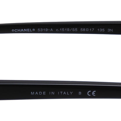 CHANEL シャネル サングラス ブラック グレー 5319-A C.1519/S5 58□17 135 3N【中古】
