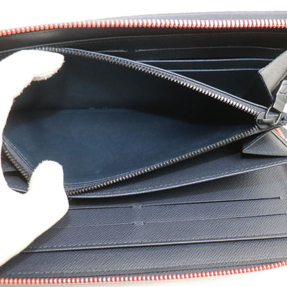 LOUIS VUITTON ルイ・ヴィトン ジッピーオーガナイザー 長財布 モノグラムインク ネイビー レッド M62931 CA2118 ユニセックス【中古】