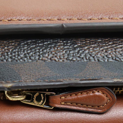 COACH コーチ マイクロウォレット シグネチャー 三つ折り財布 ブラウン CM761 レディース【中古】