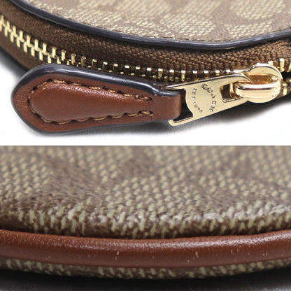 COACH コーチ サーキュラー コインポーチ コインケース ベージュ 89987 レディース【中古】