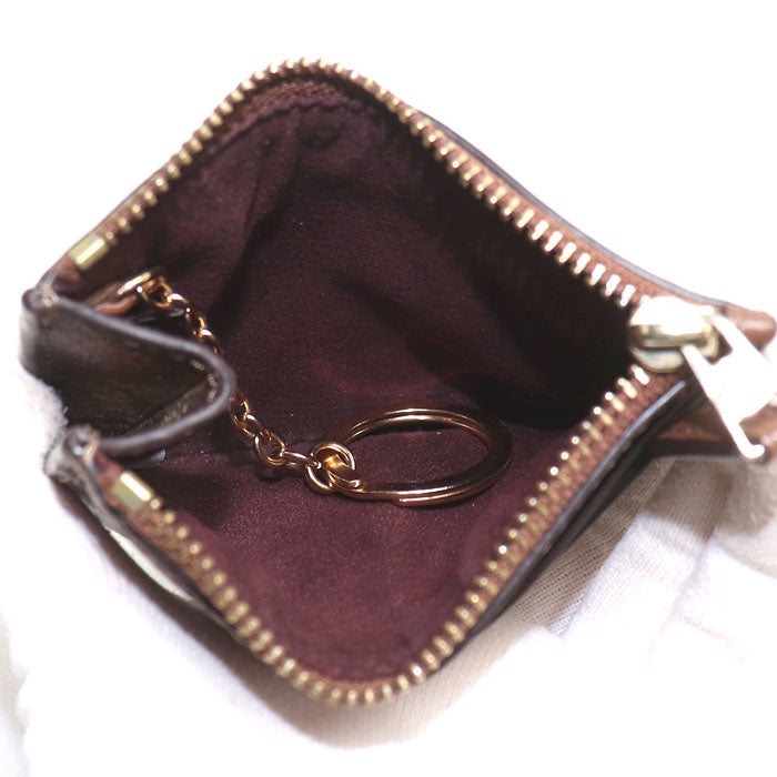 COACH コーチ ミニスキニー IDケース パスケース ベージュ F88208 レディース【中古】