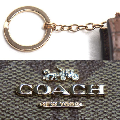 COACH コーチ ミニスキニー IDケース パスケース ベージュ F88208 レディース【中古】