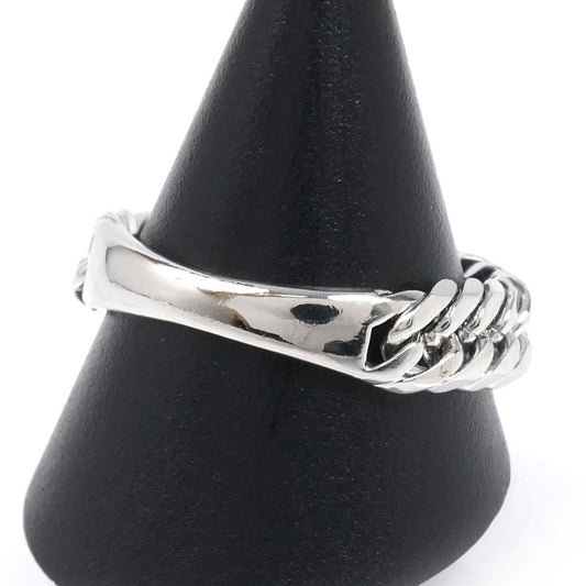 Pt850プラチナ 6面W リング・指輪 
27号 10.1g メンズ【中古】