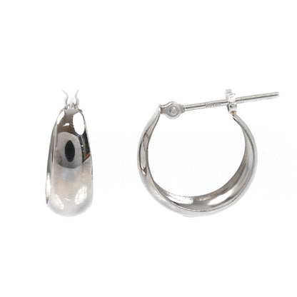 Pt900プラチナ 月甲フープ ピアス 1.2g レディース【中古】【美品】