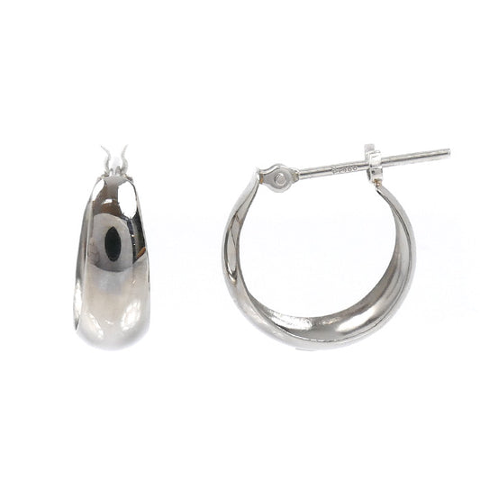 Pt900プラチナ 月甲フープ ピアス 1.2g レディース【中古】【美品】