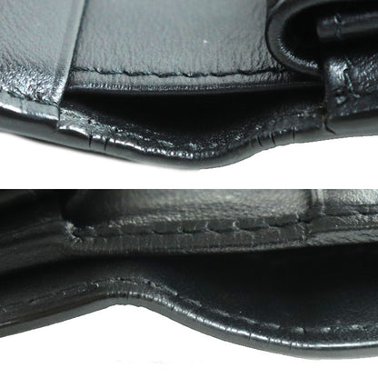 Salvatore Ferragamo サルヴァトーレフェラガモ ガンチーニ 二つ折り財布 ブラック 22E032 レディース【中古】