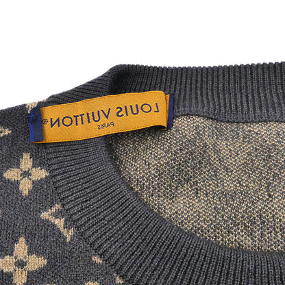 LOUIS VUITTON ルイ・ヴィトン モノグラム エンブロイダード セーター ブラウン RM232 ZLL HPN95W XL メンズ【中古】