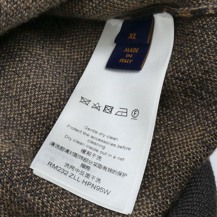 LOUIS VUITTON ルイ・ヴィトン モノグラム エンブロイダード セーター ブラウン RM232 ZLL HPN95W XL メンズ【中古】