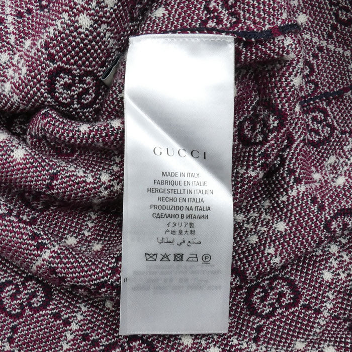 GUCCI グッチ GGロゴ カーディガン ネイビー 553602 XKAHC XL メンズ【中古】