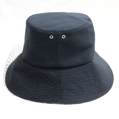 Dior ディオール TEDDY-D ボブハット オブリーク チュール付き ハット ブラック 95TDD924G130 
59 レディース【中古】