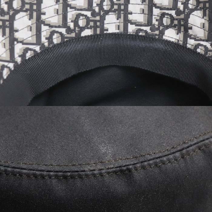 Dior ディオール TEDDY-D ボブハット オブリーク チュール付き ハット ブラック 95TDD924G130 
59 レディース【中古】
