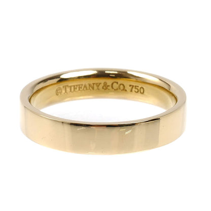TIFFANY&Co. ティファニー K18YG イエローゴールド フラットバンドリング リング・指輪 15号 5.6g レディース【中古】
