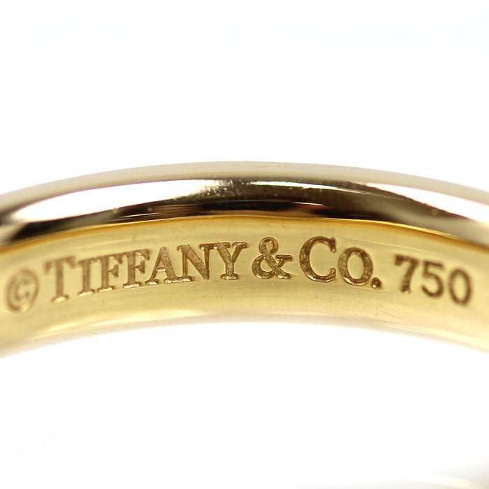 TIFFANY&Co. ティファニー K18YG イエローゴールド フラットバンドリング リング・指輪 15号 5.6g レディース【中古】
