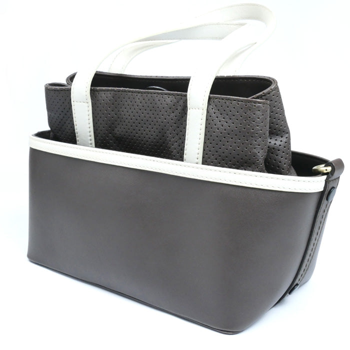 BALLY バリー ハンドバッグ ブラウン ホワイト レディース【中古】