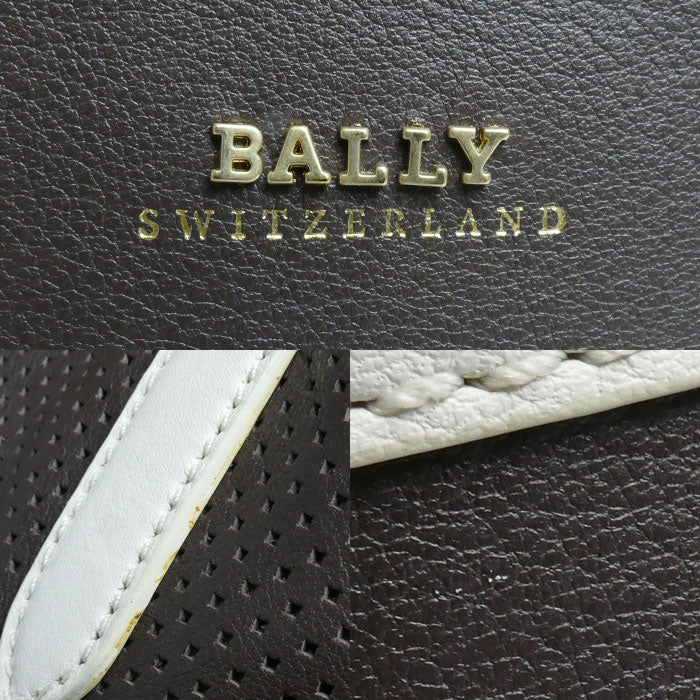 BALLY バリー ハンドバッグ ブラウン ホワイト レディース【中古】
