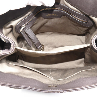 BALLY バリー ハンドバッグ ブラウン ホワイト レディース【中古】