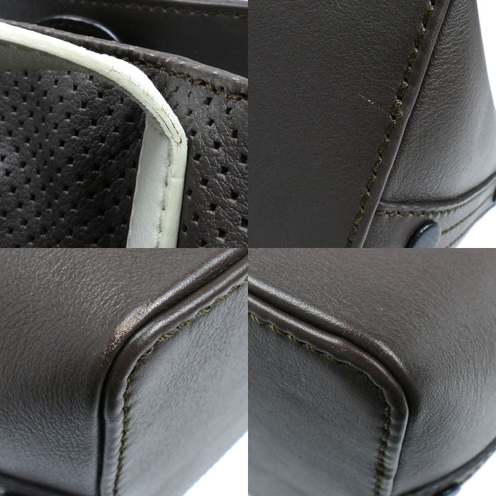 BALLY バリー ハンドバッグ ブラウン ホワイト レディース【中古】