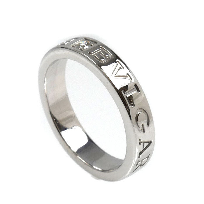 BVLGARI ブルガリ K18WG ホワイトゴールド B-ZERO1 エッセンシャルバンドリング リング・指輪 339986 ダイヤモンド 13号 6.7g レディース【中古】