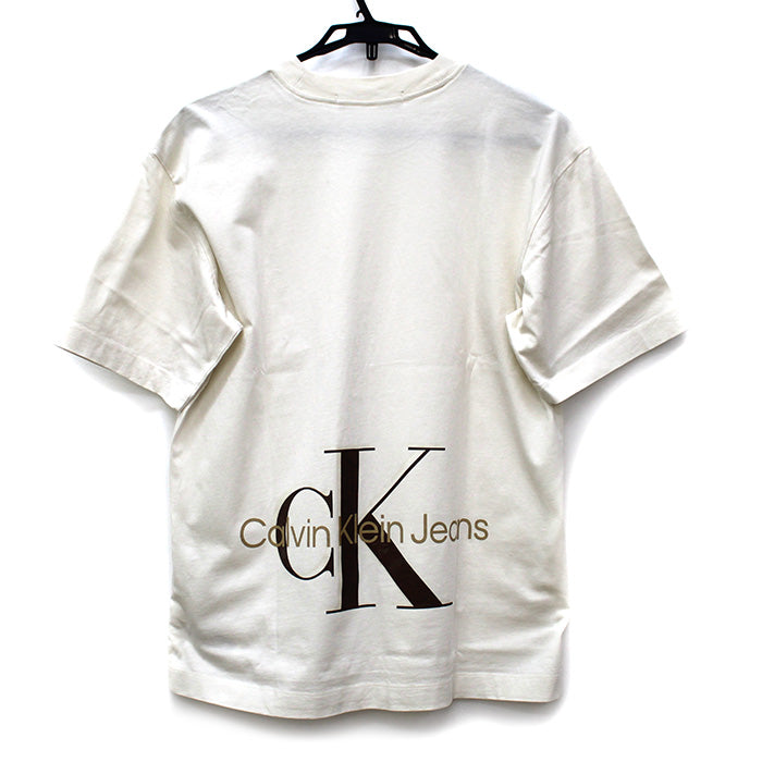Calvin klein Jeans カルバンクラインジーンズ ロゴ 半袖Ｔシャツ ライトベージュ S メンズ【中古】