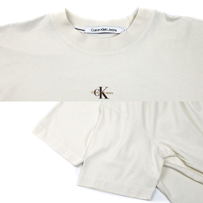 Calvin klein Jeans カルバンクラインジーンズ ロゴ 半袖Ｔシャツ ライトベージュ S メンズ【中古】