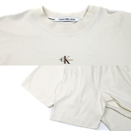 Calvin klein Jeans カルバンクラインジーンズ ロゴ 半袖Ｔシャツ ライトベージュ S メンズ【中古】