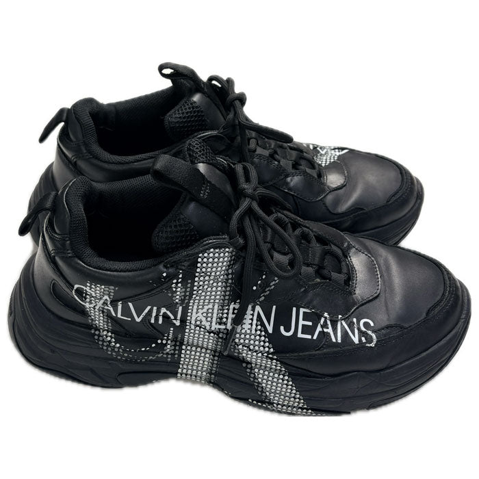 Calvin klein Jeans カルバンクラインジーンズ スニーカー ブラック B4S0721 25.5～26ｃｍ メンズ【中古】