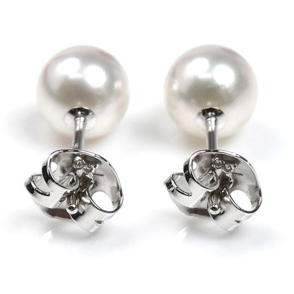 TASAKI タサキ K18WG ホワイトゴールド ピアス パール約7.0mm 1.8g レディース【中古】【美品】